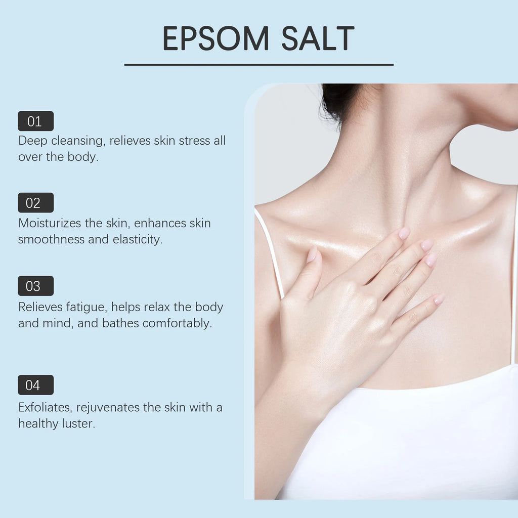 OceAura Epsom Salt Bath Soak – Muscle Relief & Skin Care Epsom Salt Bath Soak Zpaxo