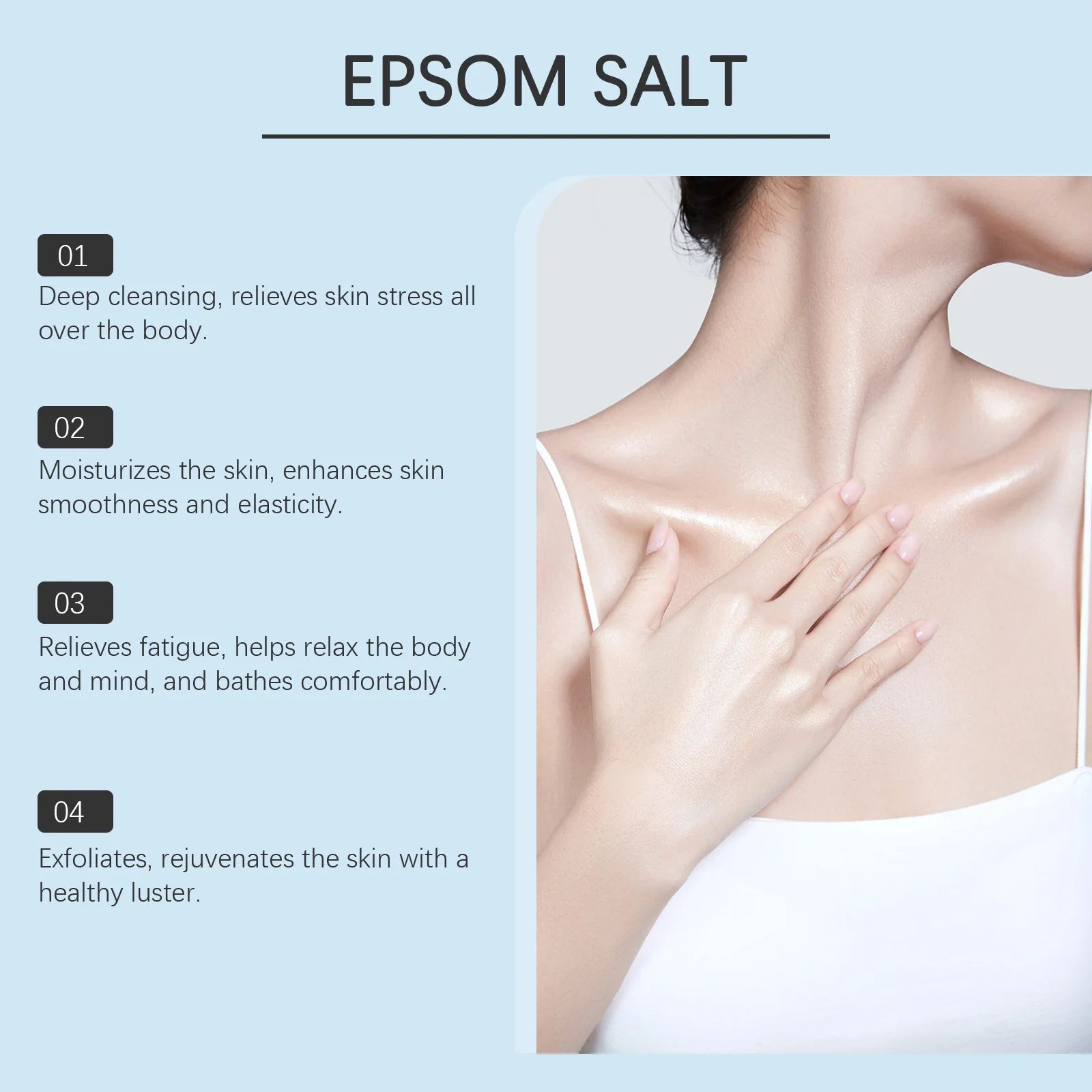 OceAura Epsom Salt Bath Soak – Muscle Relief & Skin Care Epsom Salt Bath Soak Zpaxo