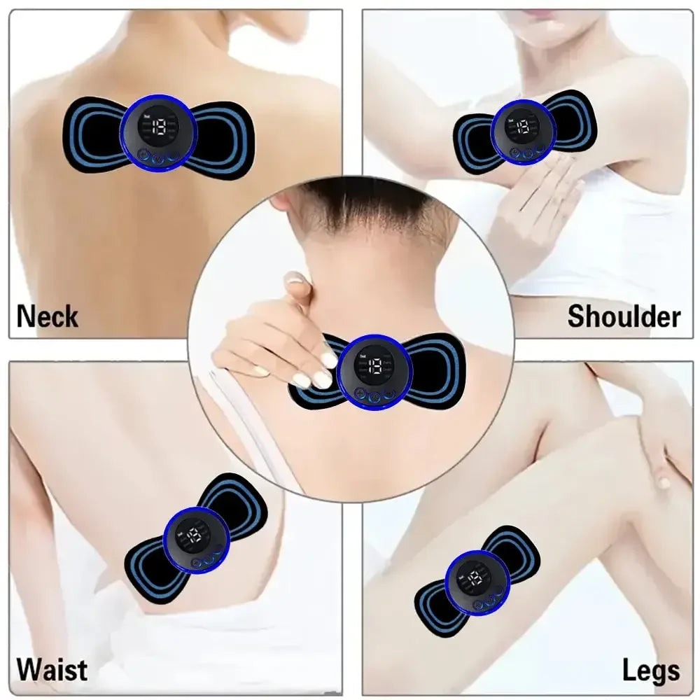 1 5 EMS Neck Electric Massager Cervical Patch 8 Modes 19 Levels