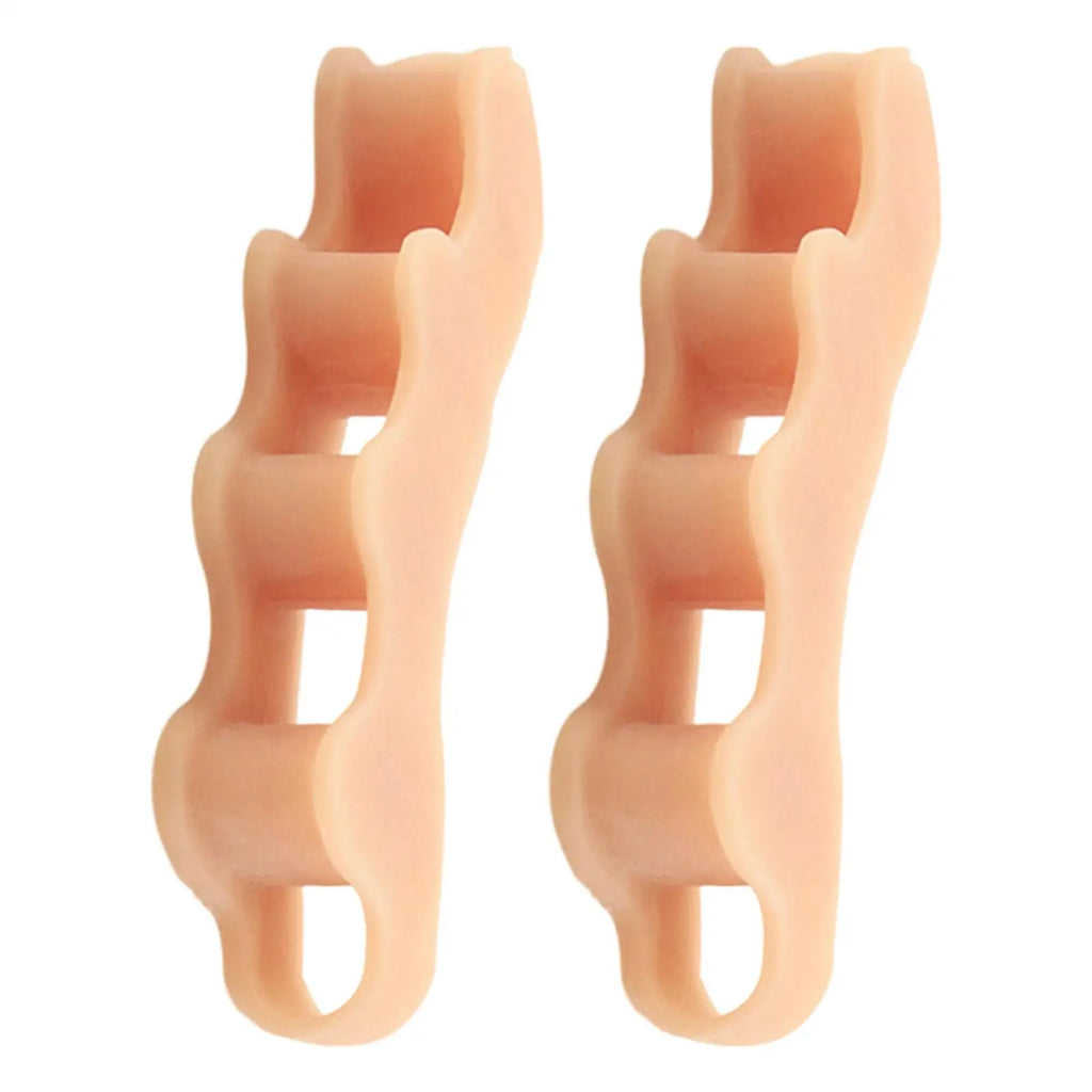 1 Pair Silicone Toe Separator Bunion Corrector Hammer Toe Corrector Soft Silicone Material for Toe Separation Foot Care Tool Zpaxo