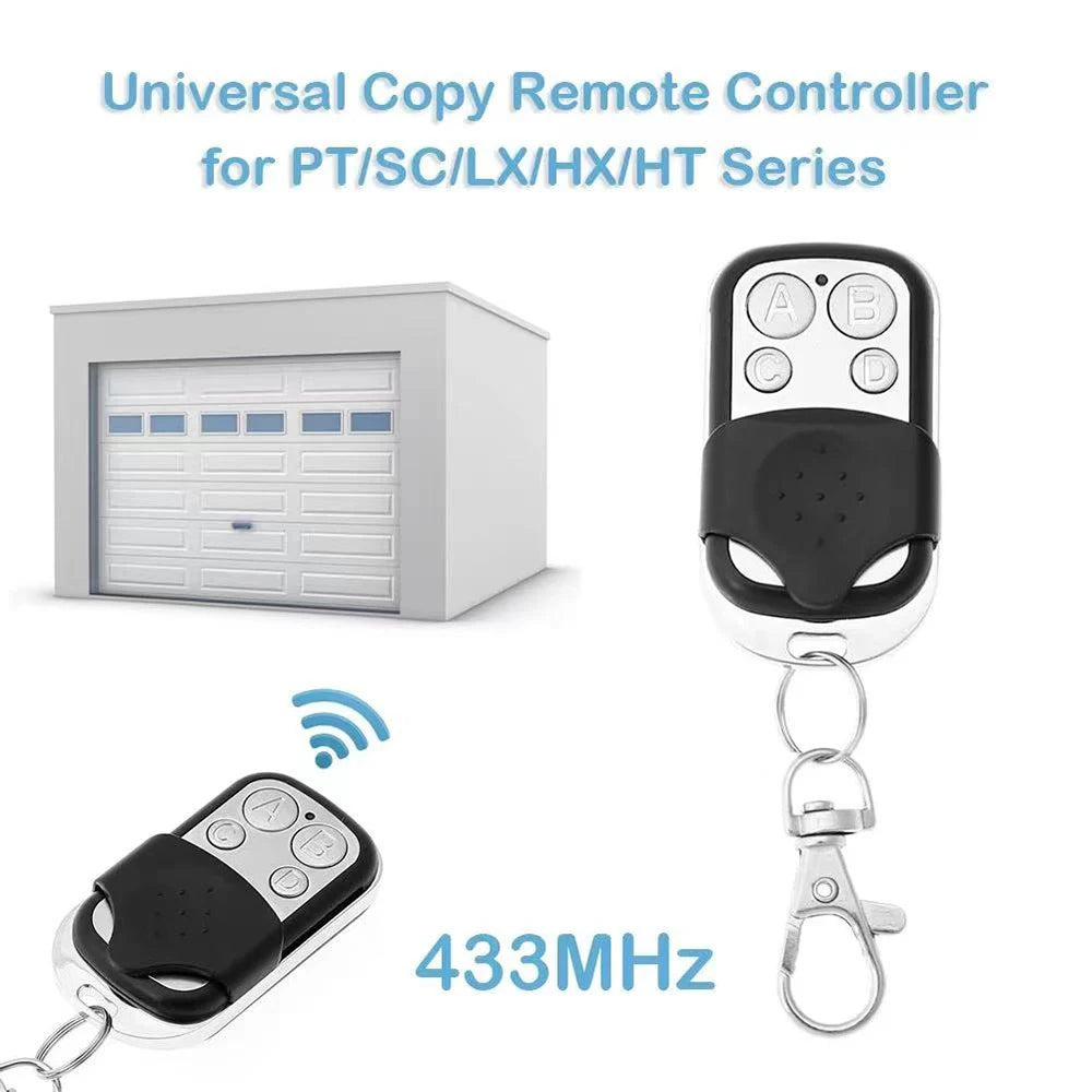 433MHz 4-Button Metal Universal Garage Door Remote Duplicator Remote Control Duplicator Zpaxo