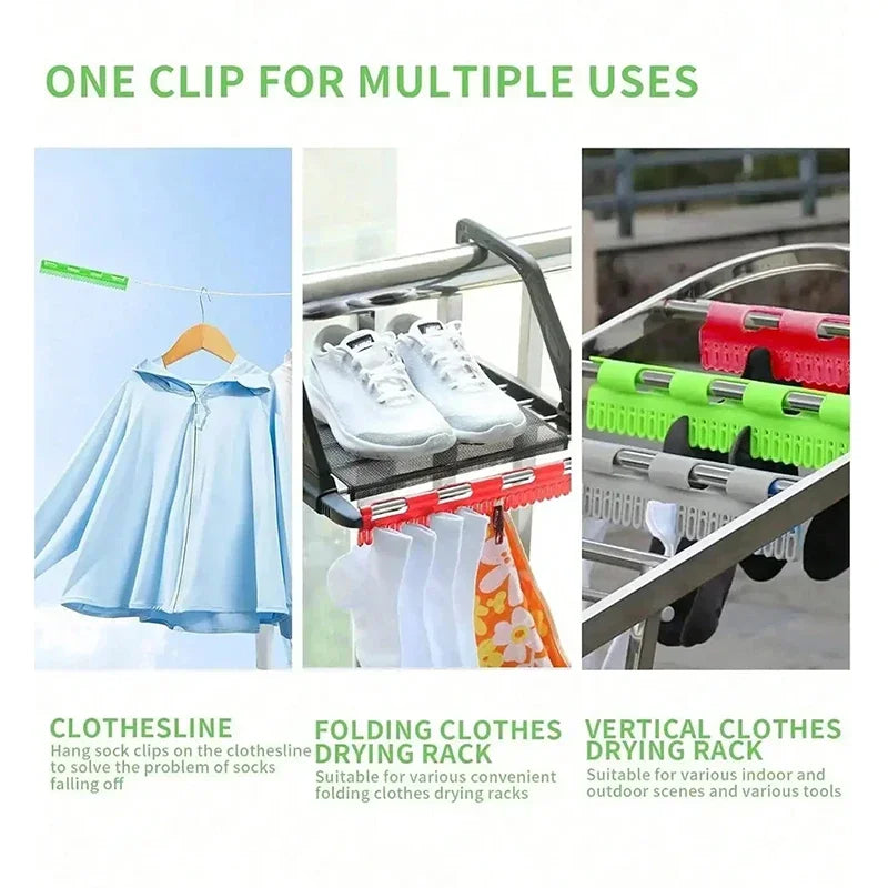 2 PCS Hanging Rod Sock Rack, Clothes Hanger Suitable For Drying Socks, Towels, Underwear And Other Small Clothing Items Zpaxo