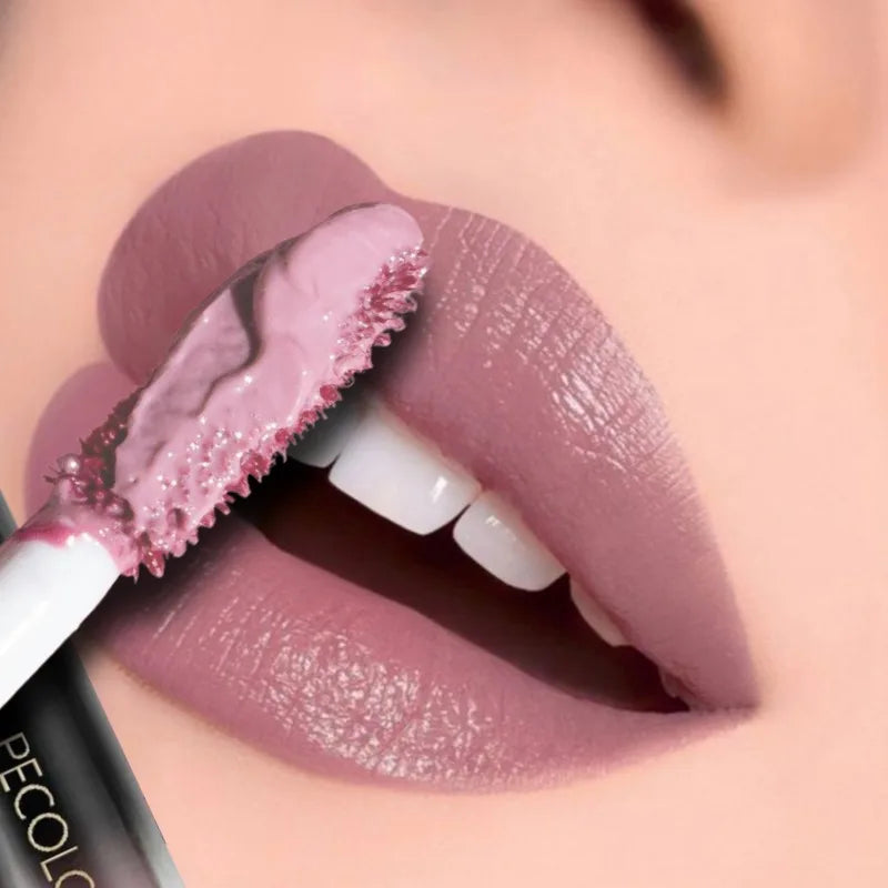 Velvet Matte Lipstick Sexy Red Lip Gloss Waterproof Long Lasting Easy Coloring Non-fading Non-stick Cup Liquid Lip Stick Zpaxo