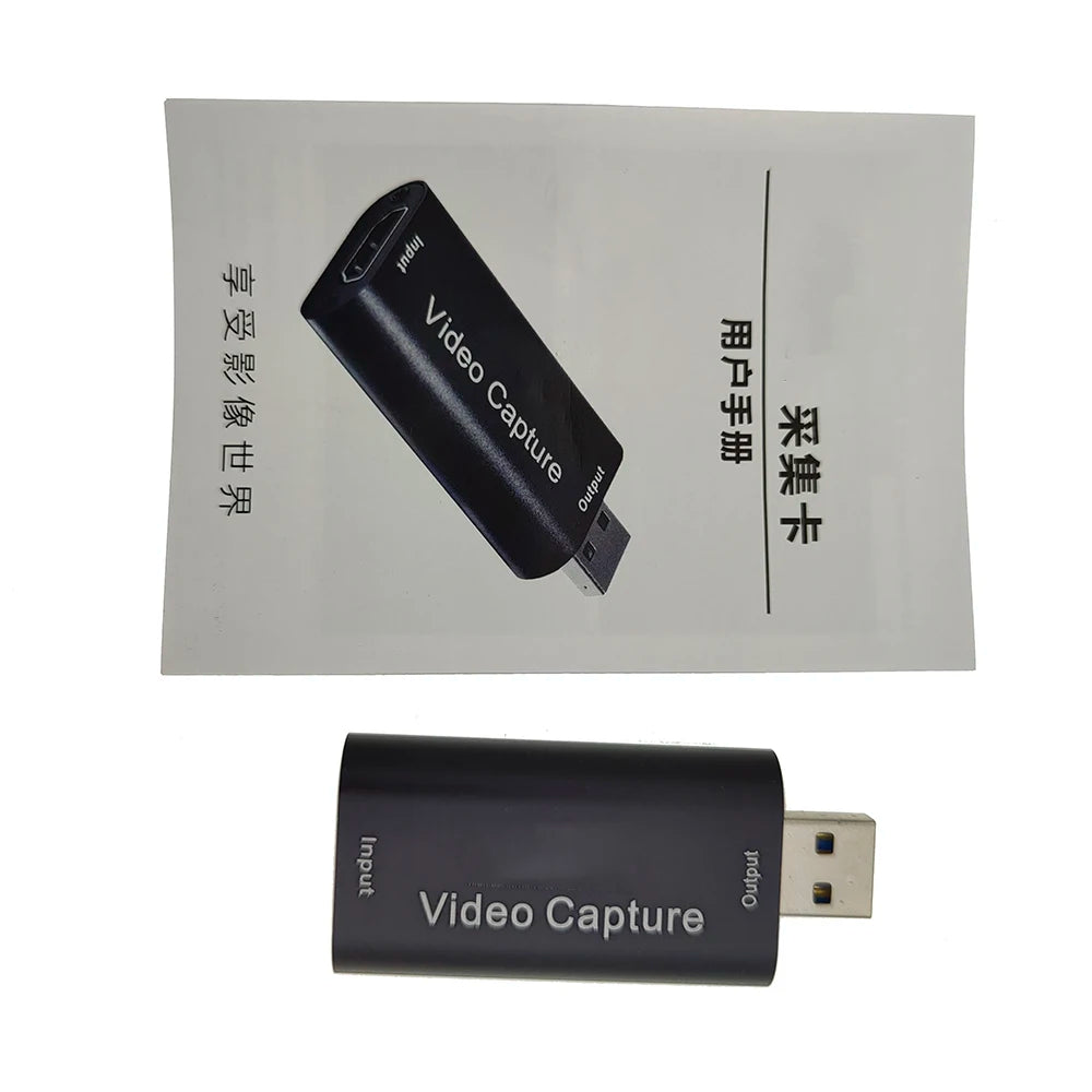 4K HDMI-Compatible Video Capture Card Streaming Board Capture USB 3.0 1080P Card Grabber Recorder Box for PS4 Game DVD Camera Zpaxo
