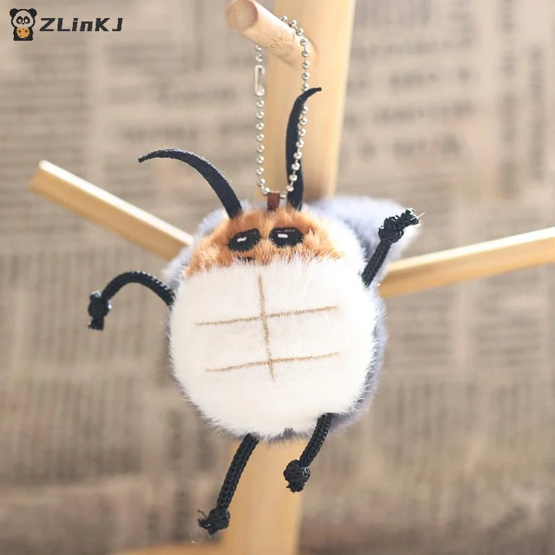 ▶1Pcs Stuffed Animal Car Key Holder Cute Cockroach Plush Keychain Backpack Pendant Stuffed Doll Decoration For Students Zpaxo