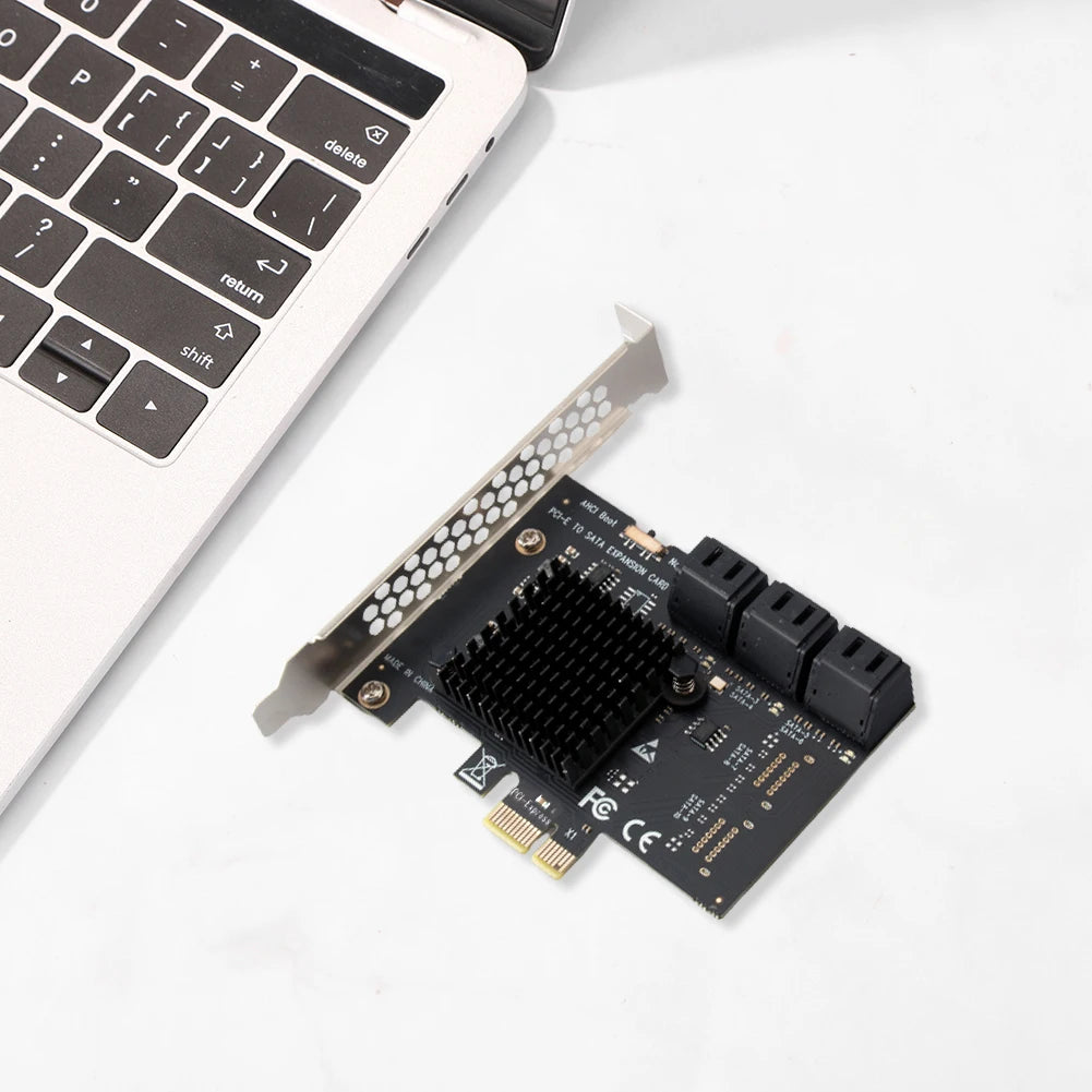 PCI-E 1X SATA3 0 6 Port Expansion Card 6Gbps Mini Express Windows