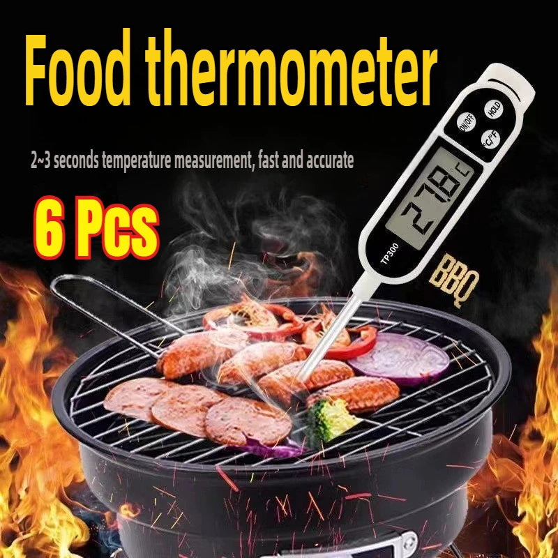 Food Thermometer Probe Type Electronic Kitchen Digital Thermometer for Meat Milk Cooking Food BBQ TP300 Temperature Gauge Tool Zpaxo