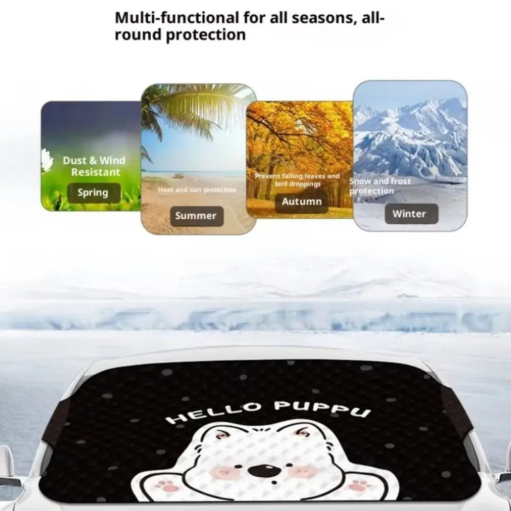 Windshield Car Snow Cover Sun-protective Universal Fit Sunshade UV Zpaxo