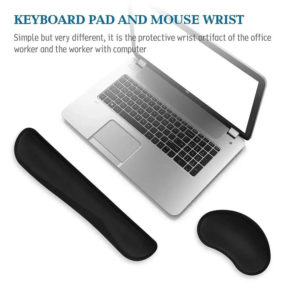 Memory Foam Soft Support Mouse Wrist Rest Pad Stable Non-Slip Desk Mat For Keyboard Mouse Desktop Office Computer Comfort Gear Zpaxo