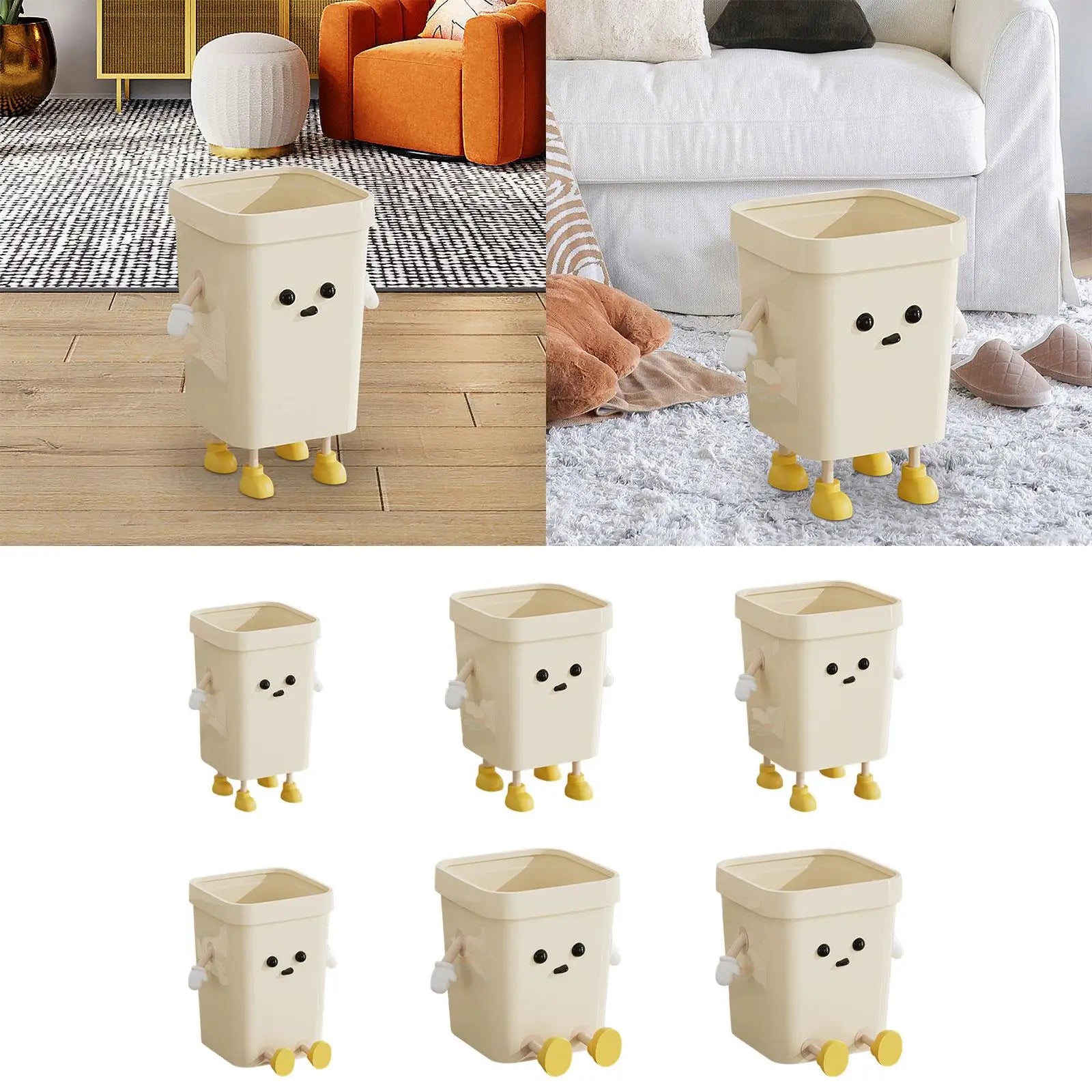 Creative Trash Can Lovely Lightweight Sturdy Household Compost Bucket Zpaxo