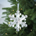 Translucent Snowflake Pendant – Christmas Tree Ornament Charm