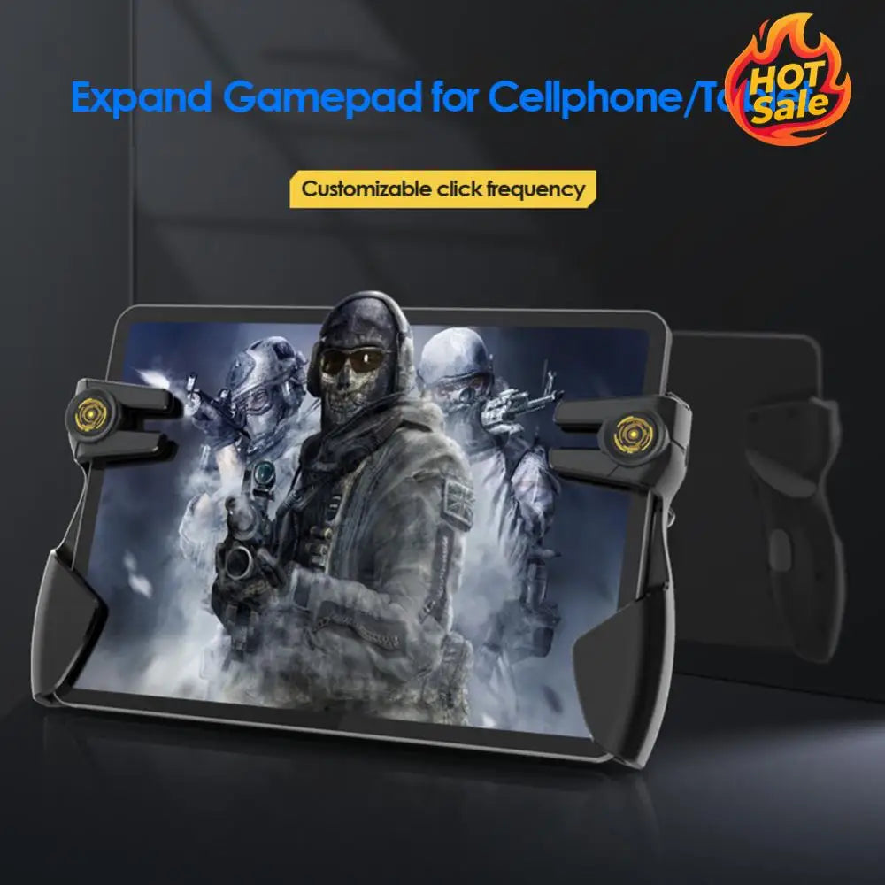 Six Finger Game Controller Gamepad Trigger Handle Button Gamepad Joystick Grip Tablet Accessories for Tablet Phone Mobile Zpaxo