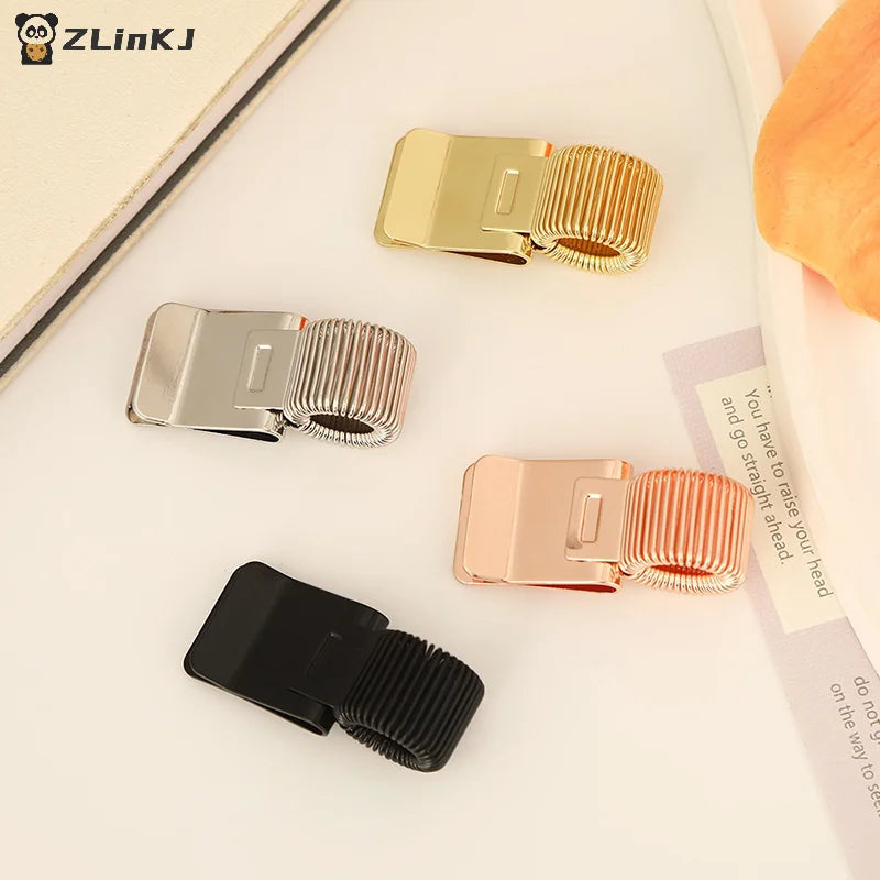 Retro Metal Pen Clip Spring Students Creative School Notebook Zpaxo