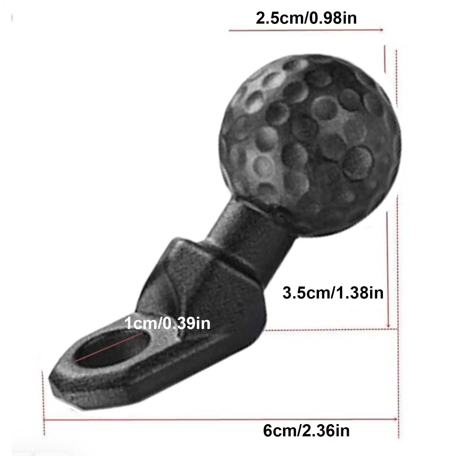 Angled Head Adapter Ball Base Angled Shock Absorbing Sturdy Alloy Ball Base Motorcycle Phone Holder Cycling Accessories for Bike Zpaxo