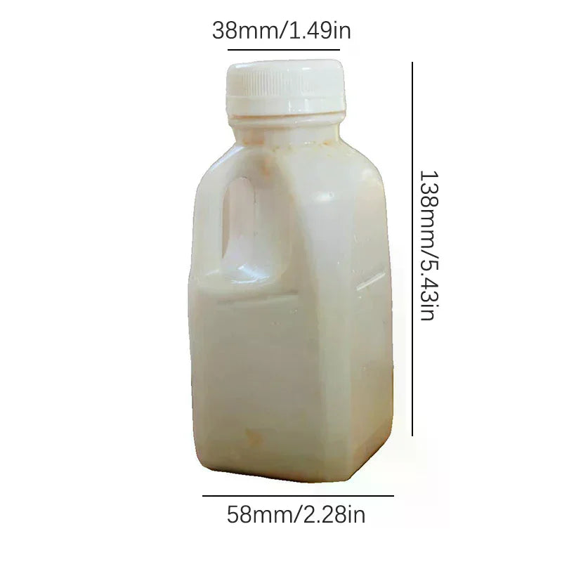 Plastic Juice Bottle PET Milk Beverage Lid Camping Hiking Drinkware Zpaxo