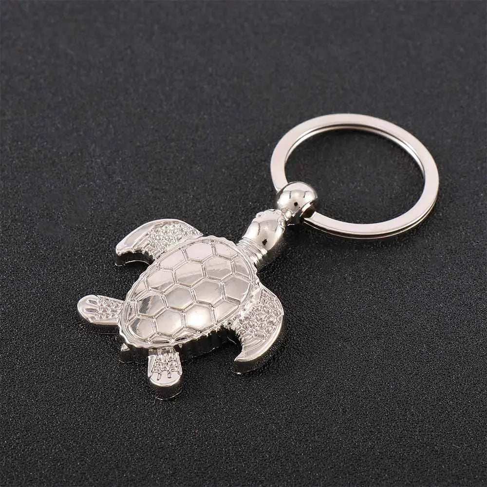 Christmas Charm 3D Pendent Keyring Keyfob Sea Turtle Keychains Zpaxo