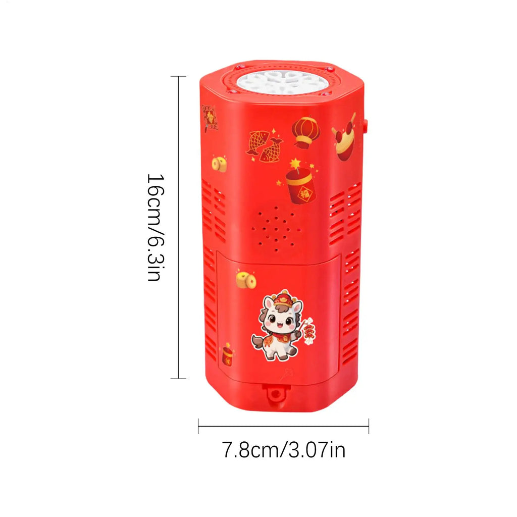 Bubble Machine Kids Rotating Year Horse Games Light Rechargeable Zpaxo