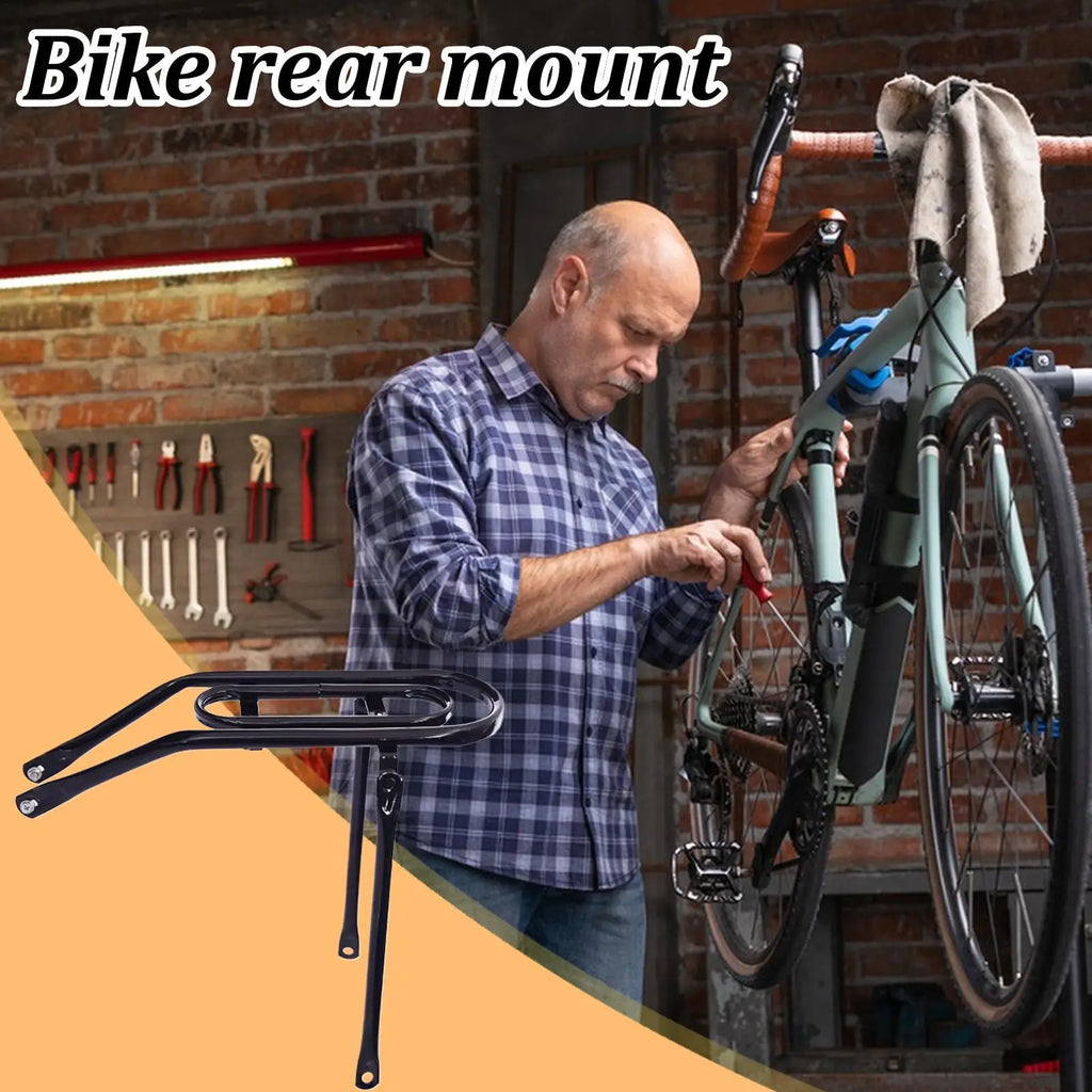 Bike Rear Rack Heavy Duty Luggage Carrier Lightweight Aluminum