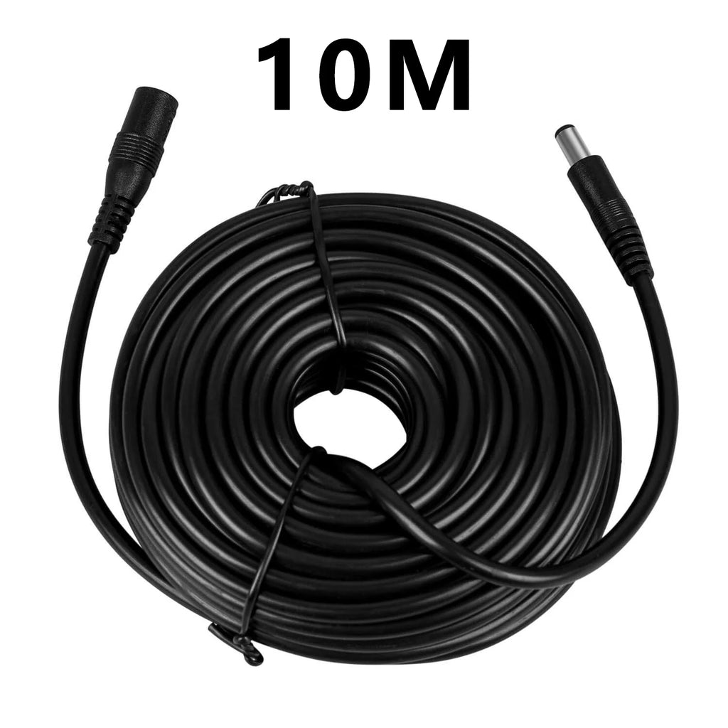 10M/5M DC Power Extension Cord 5.5mm*2.1mm Jack Adapter Lead Cable Female to Male External Plug for Electronics Zpaxo