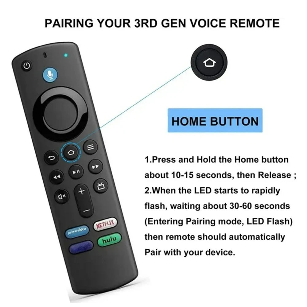 Voice Remote for Amazon Fire TV Stick 2nd/3rd Gen & Cube | 5B83G TV Remote Control Zpaxo