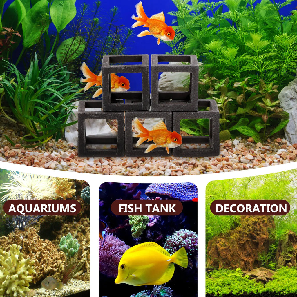 Fish Tank Decor Aquarium Ornament Durable Safe Simulated Natural Use