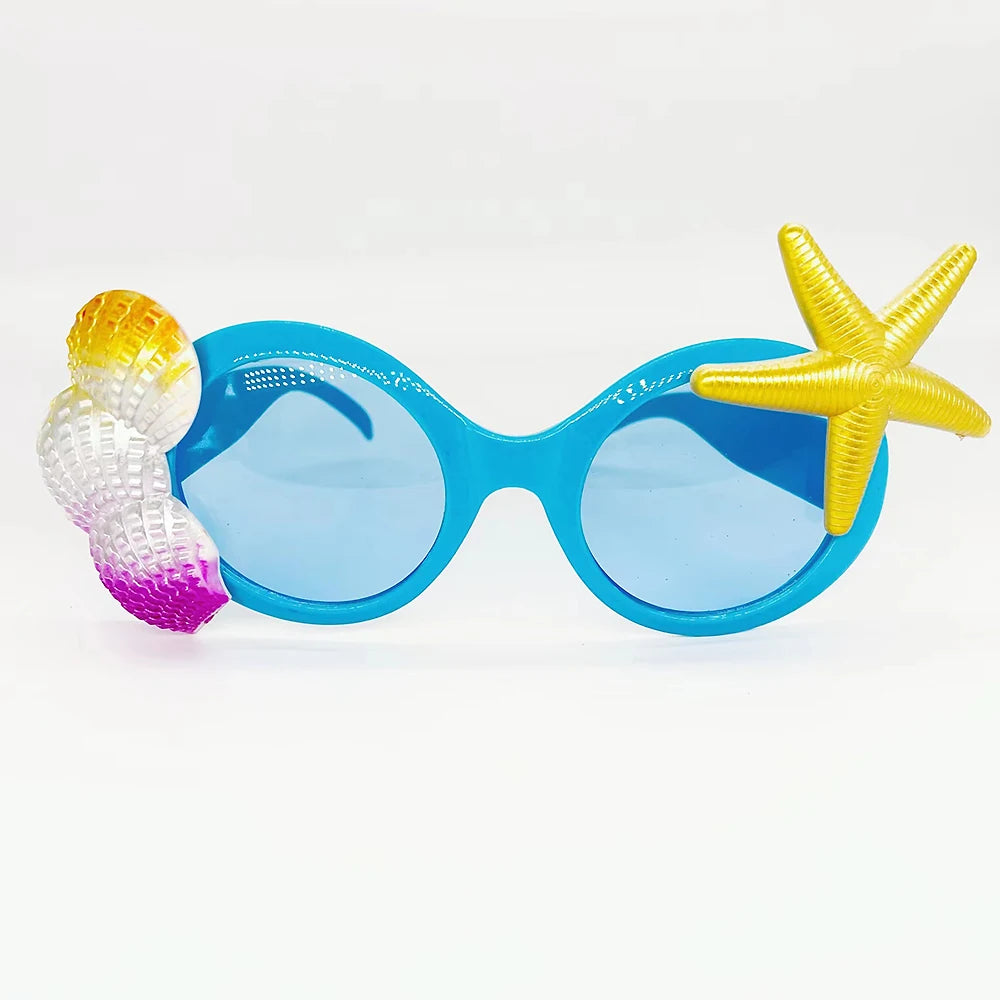 Hawaiian Plastic Glasses Flamingo Pineapple Sunglasses Summer Beach Zpaxo style5