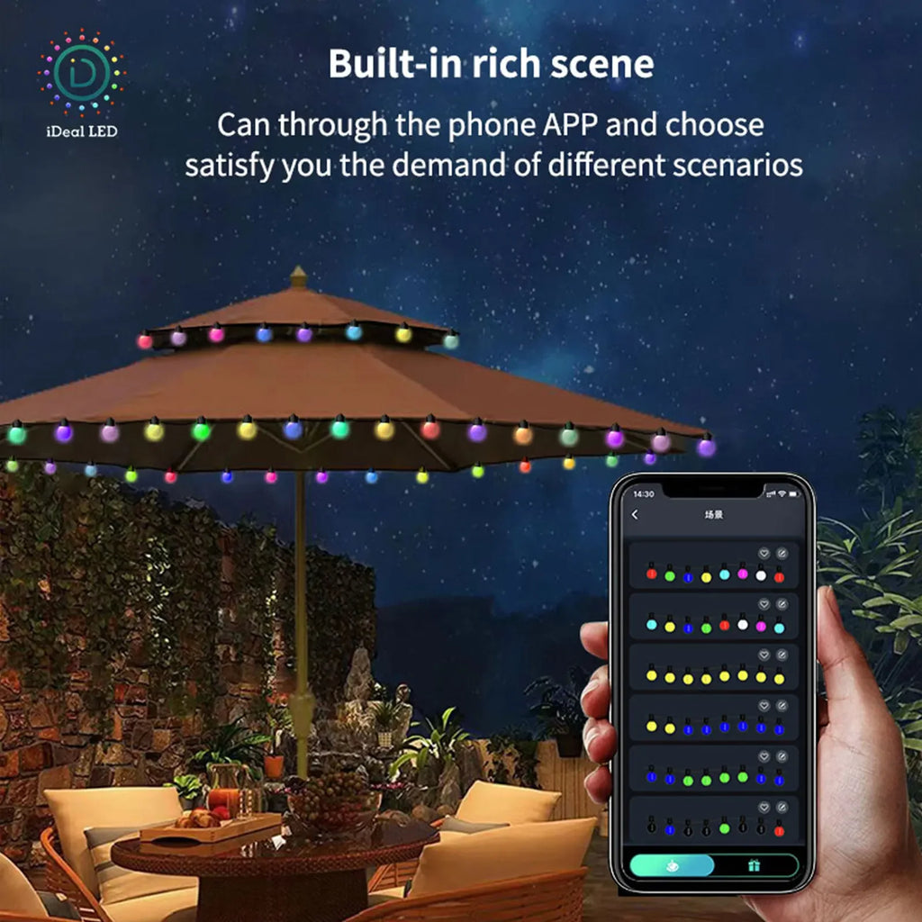 Waterproof DIY Fairy String Lights Bluetooth APP Remote Control LED Zpaxo