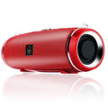 Ultra Loud BT Speakers with Shoulder Strap Full-Range Speakers Support App Control Speaker Boombox for Home Outdoor Indoor Party Zpaxo Red
