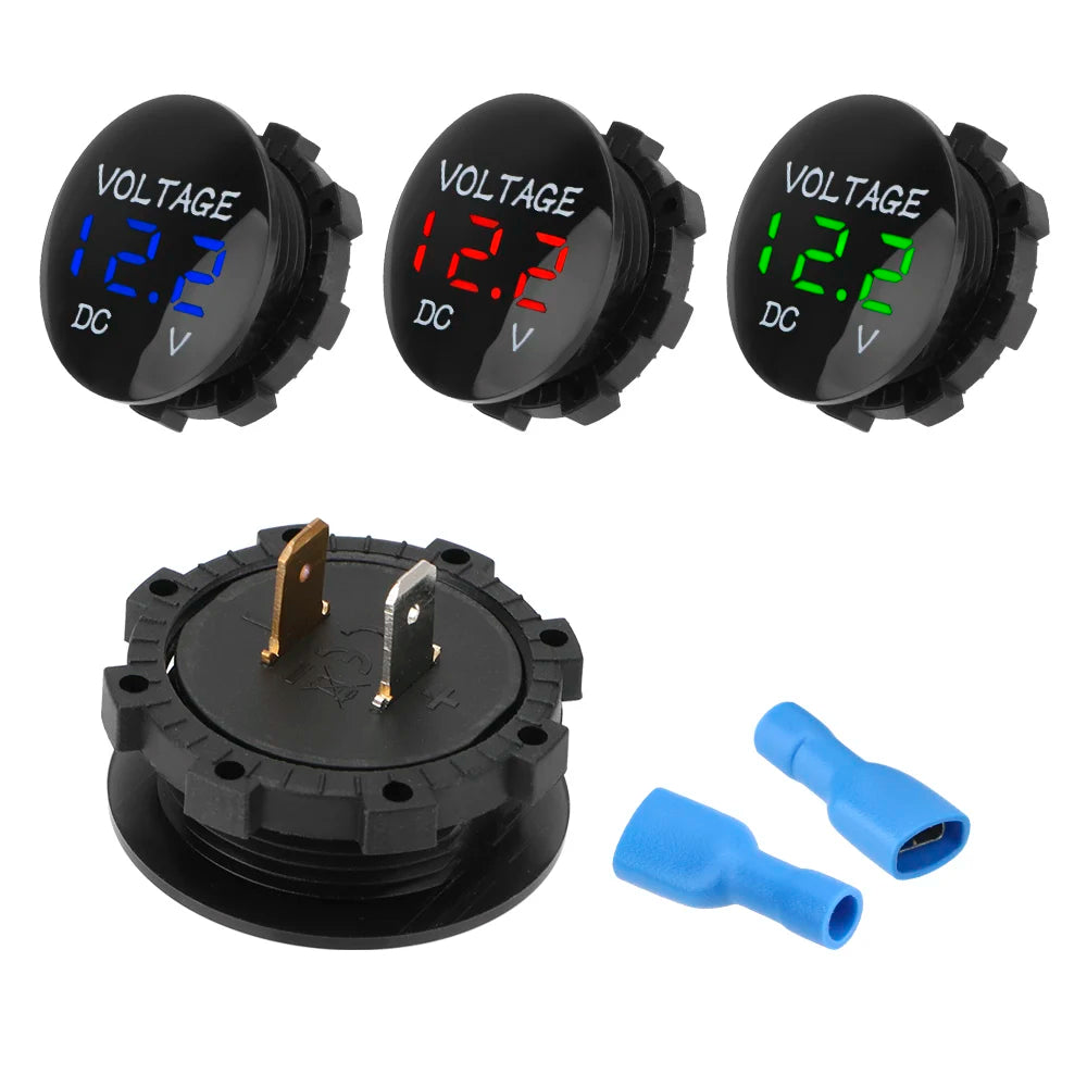 Voltage Meter Tester DC 12V-24V Car Auto Motorcycle Boat Mini Digital