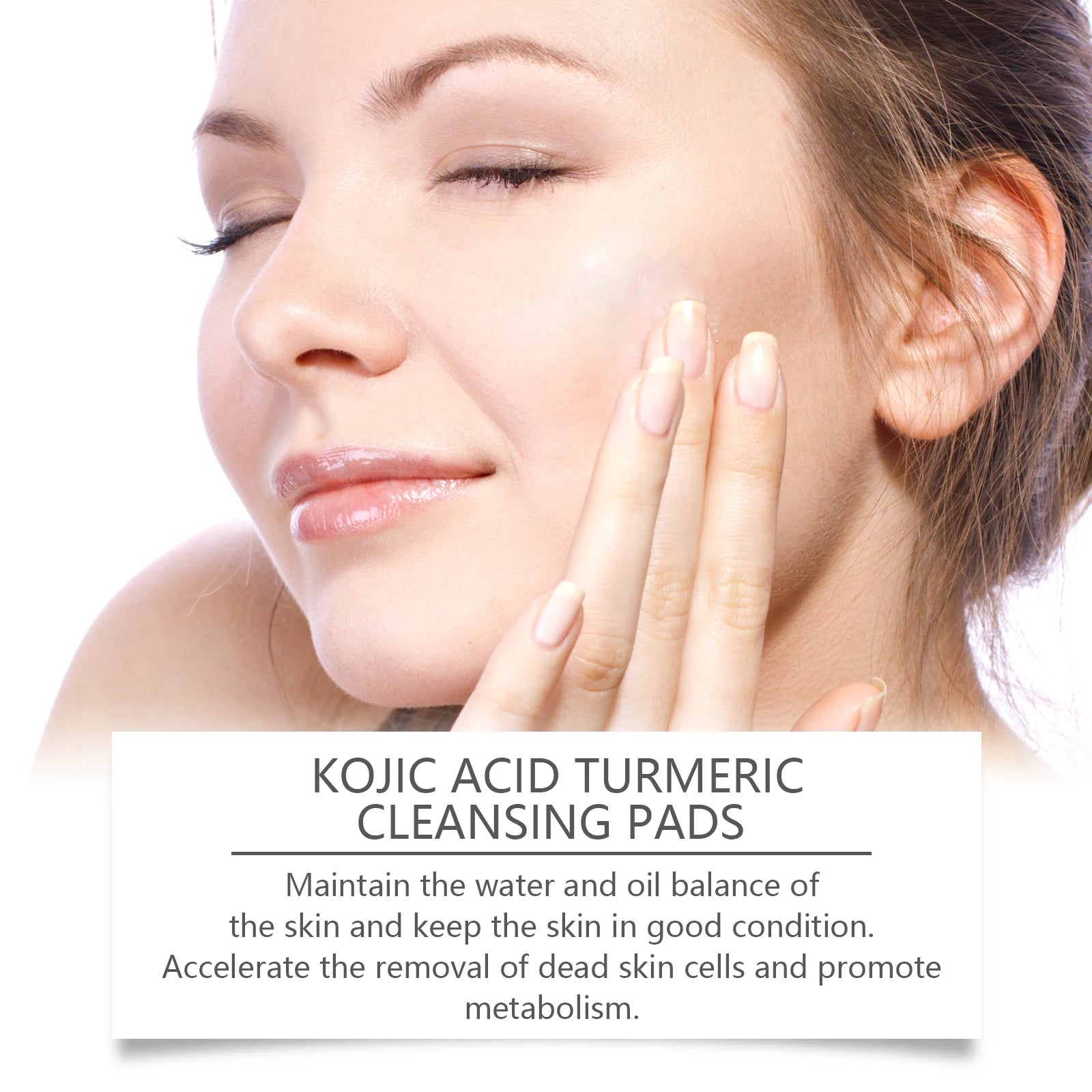 Turmeric Kojic Acid Cleansing Pads 40pc – Fade Dark Spots Exfoliating Cleansing Pads Zpaxo