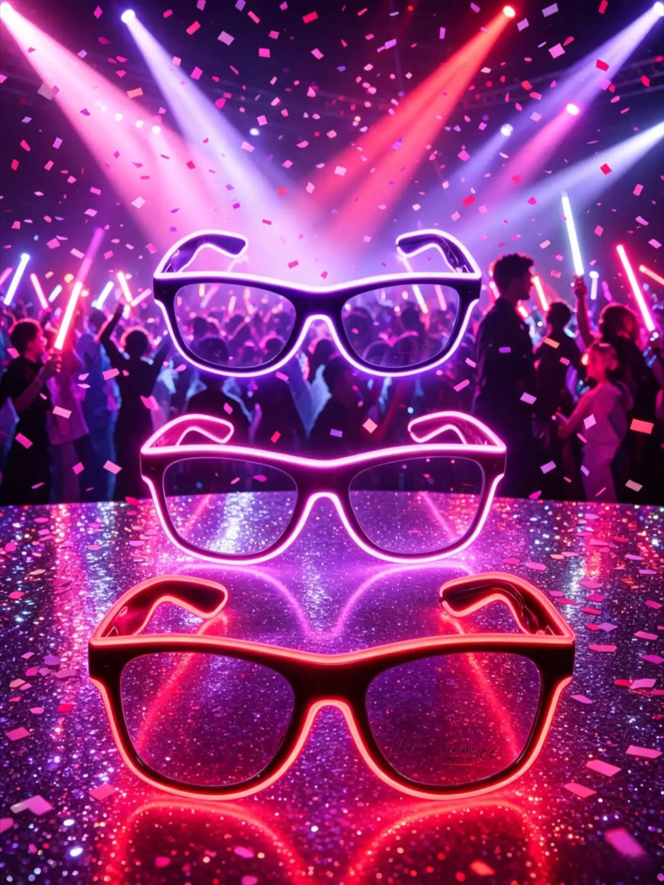 Party Battery Box Light-up Glasses Batteries Not Included