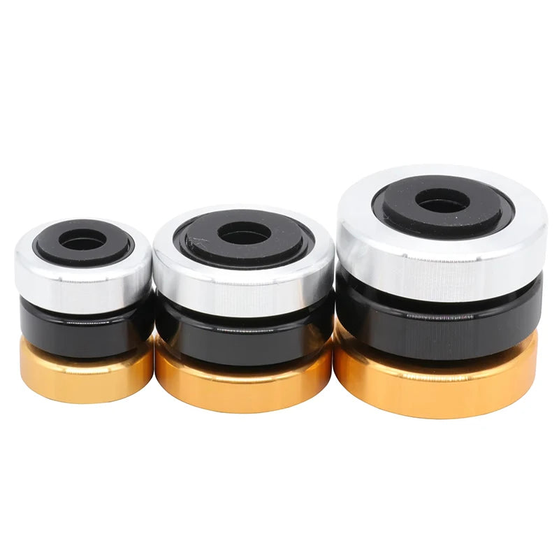 4pcs Aluminum Amplifier Feet Shock Absorber HIFI Amplifier Rubber Feet Turntable Feet Audio Speaker Isolation Feet Pad 40mmx10mm Zpaxo