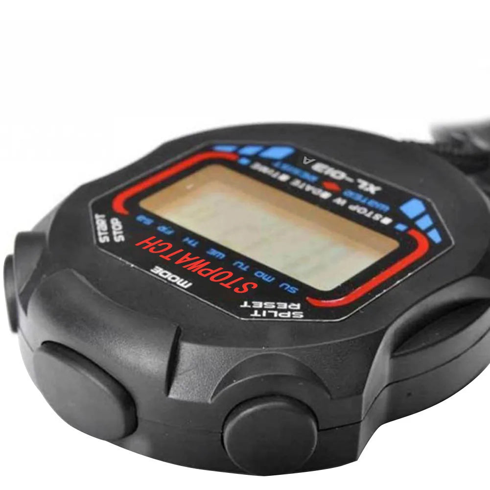 Multi-Function Electronic Stopwatch Sports Stopwatch Timer LCD Display Handheld Chronometer for Fitness Coaches and Referees Zpaxo