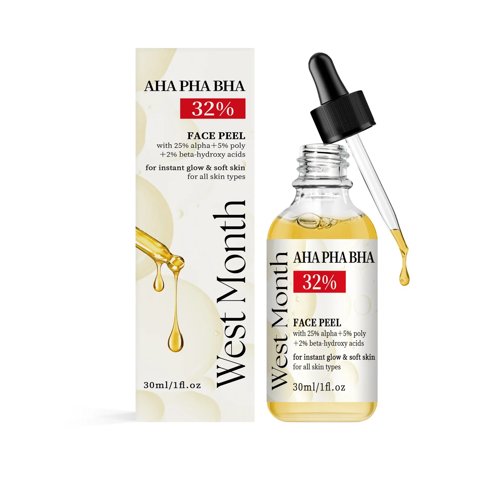 Anti Wrinkle Face Serum Shrinking Pores Nourishing Brightening Fade Fine Lines Firming Lifting Smoothing Facial Skin Care 30ml Zpaxo 30ml boxed