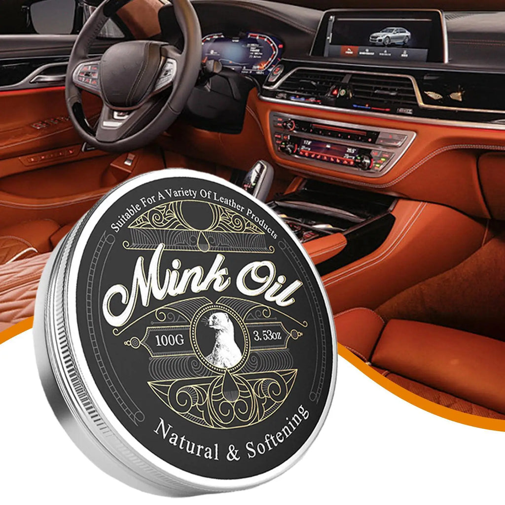 100g Mink Oil For Leather Boots Leather Care Cleaner Conditioner Soften And Restore For Boots Shoes Clothing Zpaxo