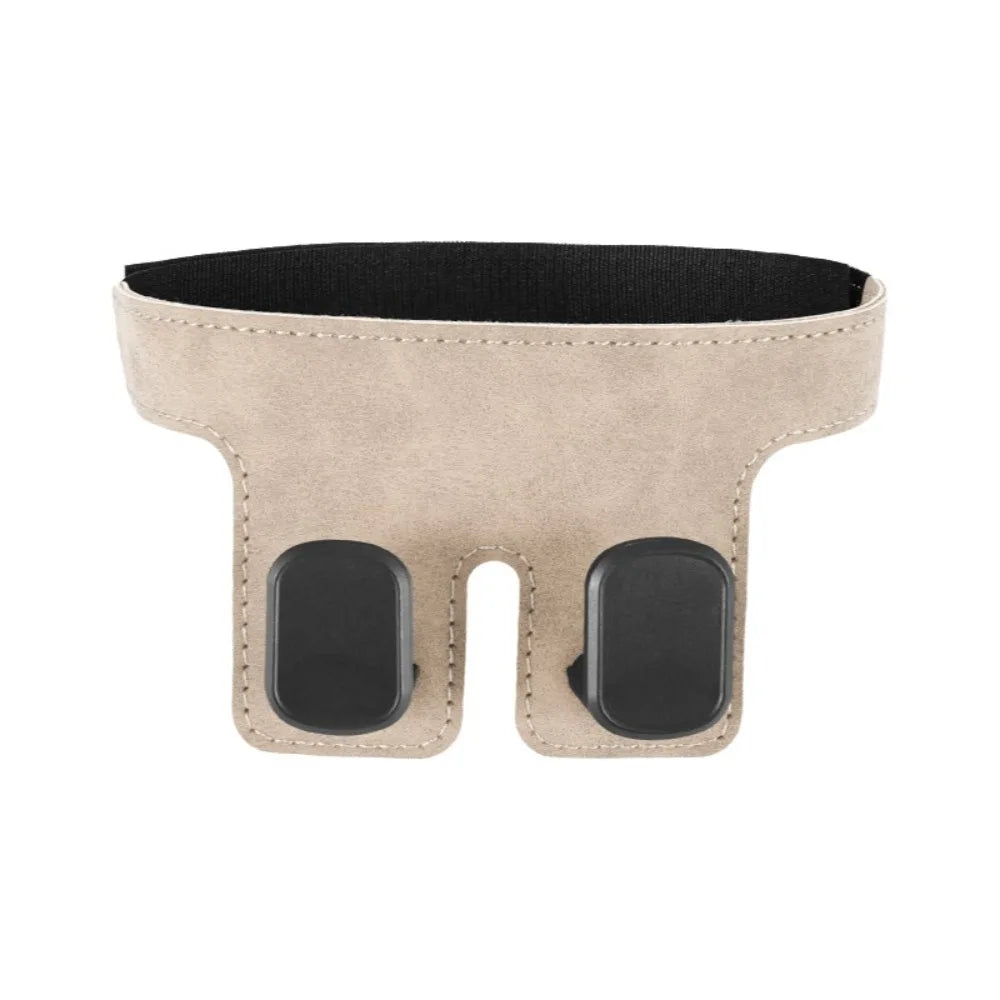 Load-bearing Car Headrest Hook Wear-resistant Double Backseat Hanger Zpaxo Beige ABS Hook