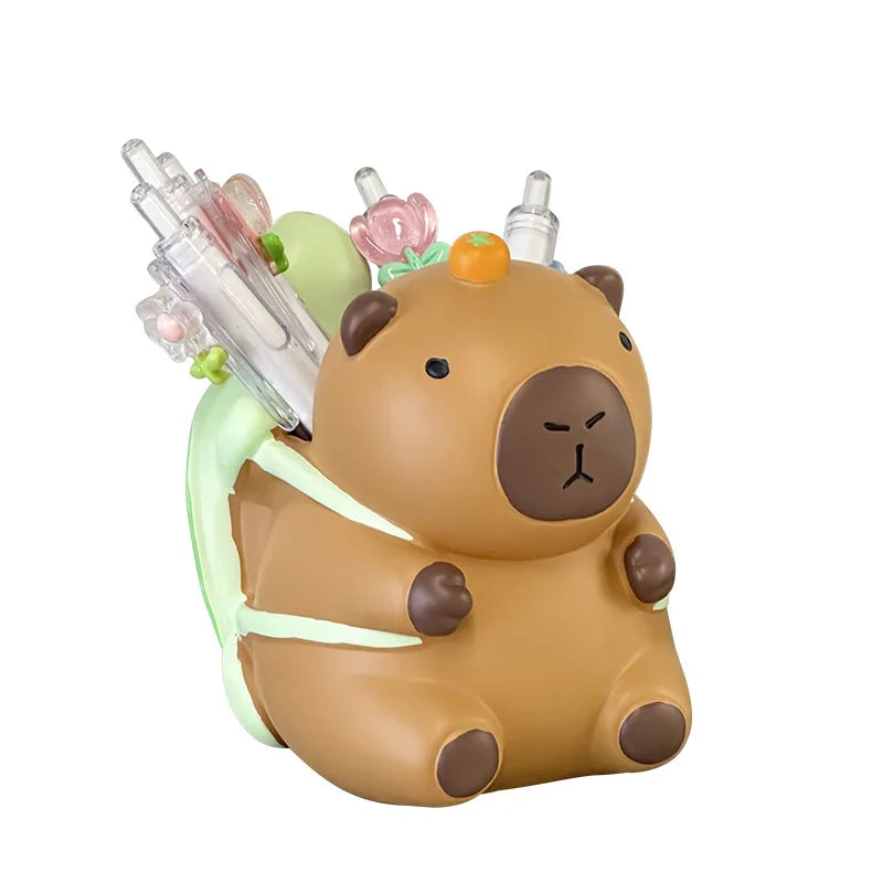 Creative Capibara Pen Holder, Student Office Desktop, High-end Multi-functional Stationery Storage Box, Decorative Ornament Zpaxo