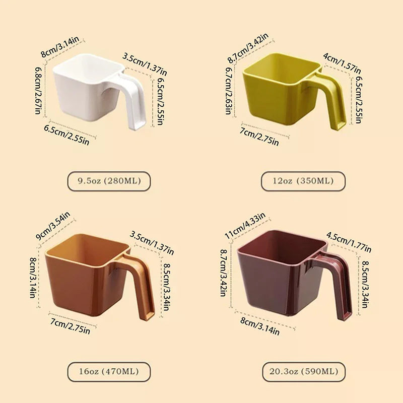 Coffee Shop Ice Shovel Gadget 280/350/470/590ML Ice Scoop Ice Shovel Plastic Square Ice Shovel Measuring Cup Zpaxo