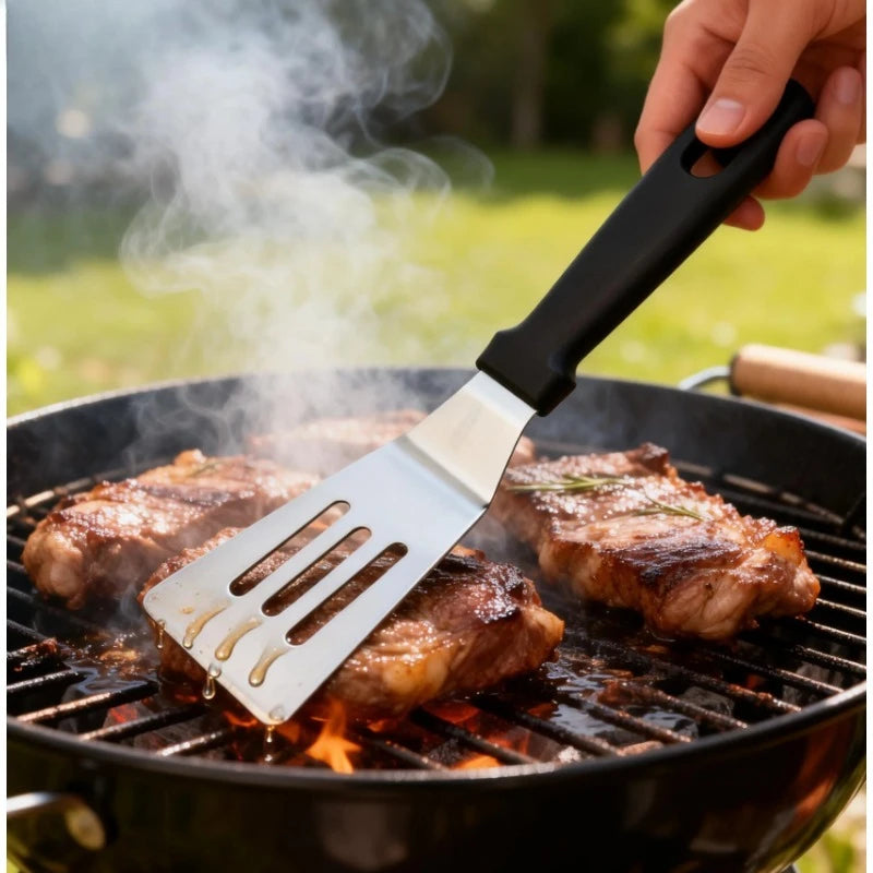 Stainless Steel Spatula Small Metal Turner Brownie Cookie Lasagna Pie