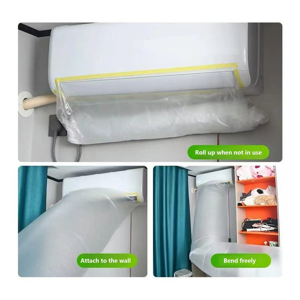 Air Conditioner Blowing Bag 16m Blower Hose Cuttable AC Accessories