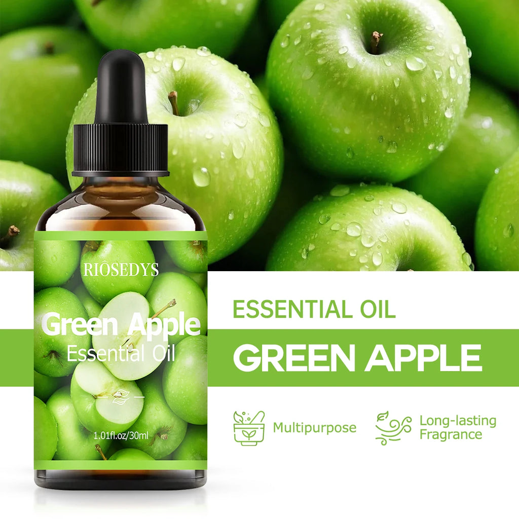 Green apple essential oil natural fragrance, is suitable for body massage treatments ,hair care anddiffuser Zpaxo