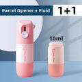 Retractable Box Opener Thermal Paper Easer Mail Opener 2 in 1 Correction Fluid with Knife Information Privacy Protector Eraser Zpaxo 1 Pink 1 Fluid