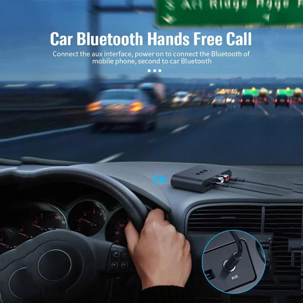 5.0 NFC Bluetooth-Compatible Audio Receiver Car Hands-free NFC B21 Adapter Receiver for Amplifier Support U Disk Music Playback Zpaxo