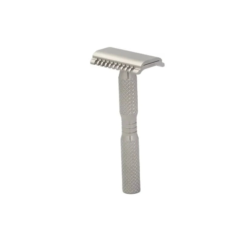 YAQI Ghost 90DC Titanium Safety Razor – Lightweight Cross Grain Titanium Safety Razor Zpaxo RT2350-03-90DC