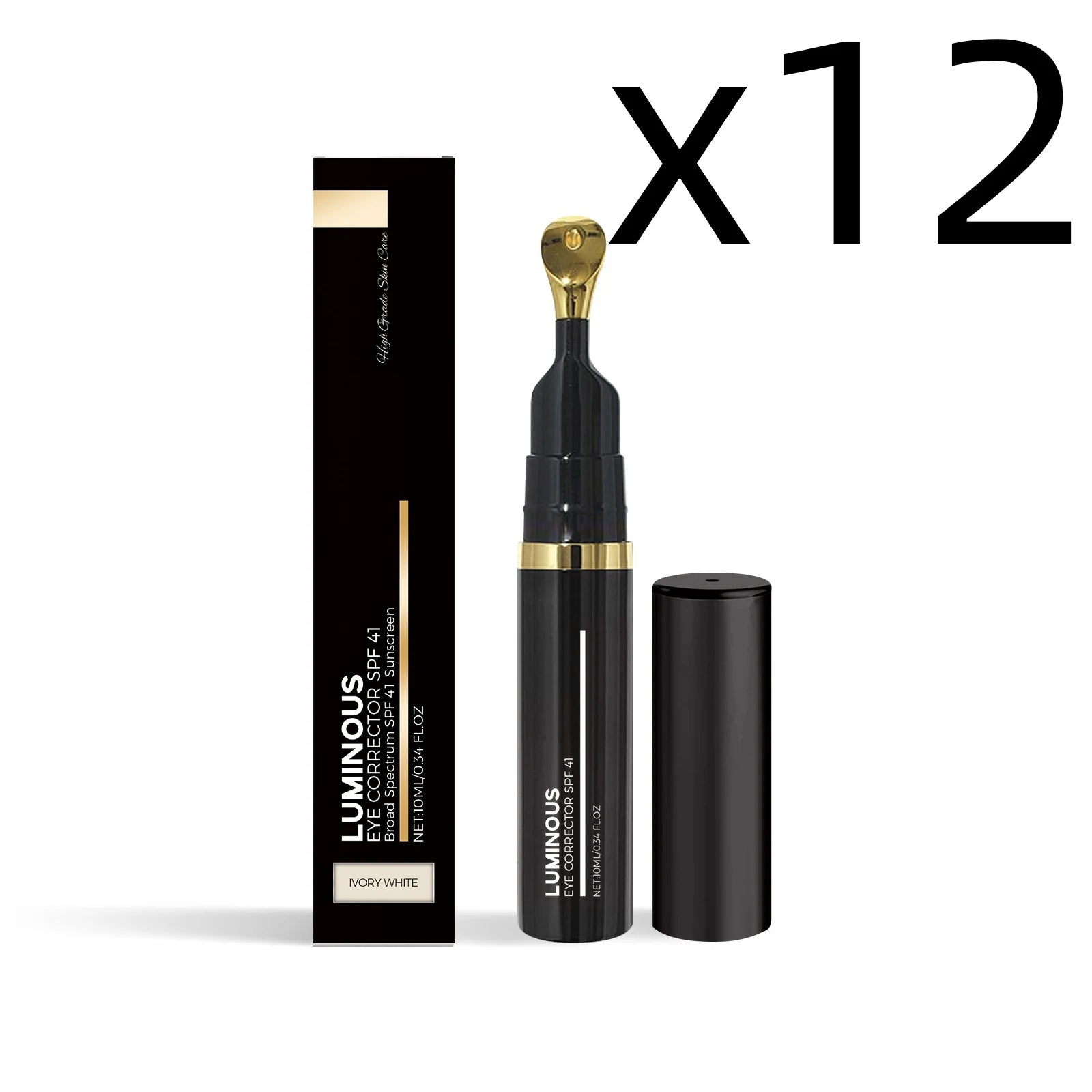Tremella Eye Concealer for Dark Circles, Fine Lines & Hydration Eye Concealer Zpaxo 10ml Boxed X 12PCS