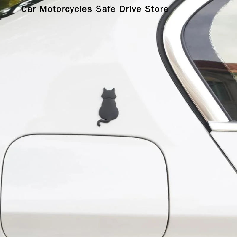 Cute 3D Metal Cat Sticker Personalized Car Emblem Originality Body