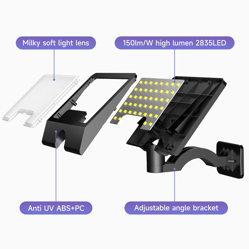 Dusk Dawn Solar Wall Lights Indoor Outdoor LED Garden Lamp Shed Zpaxo