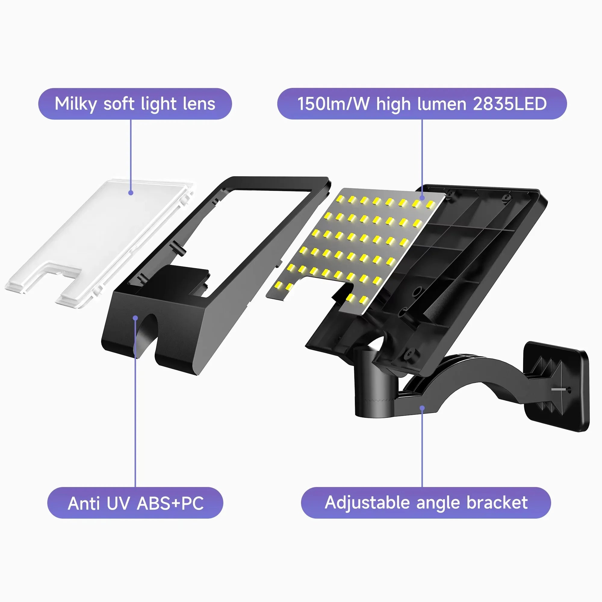 Dusk Dawn Solar Wall Lights Indoor Outdoor LED Garden Lamp Shed Zpaxo