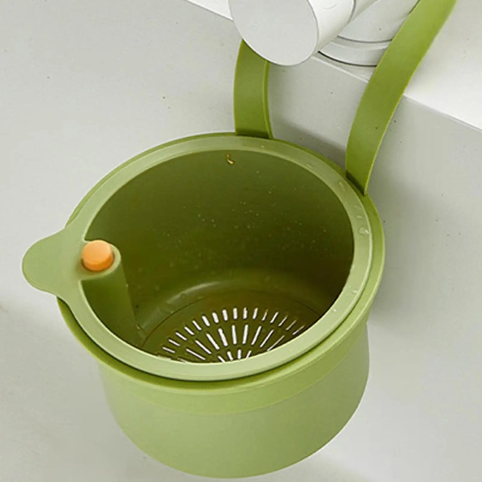 Self Cleaning Kitchen Sink Strainer Basket Press Automatic Dumping Waste Catcher Faucet Hanging Draining Basket Trash Filter Zpaxo