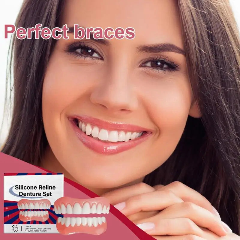 Silicone Denture Relin Es Professional Prothese Laugh Veneers Teeth